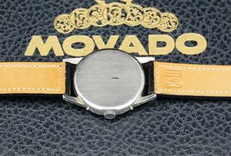 Thumbnail von Movado Triple Date Calendar Rare Vintage Tropical Black Dial