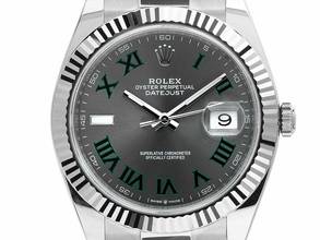 Thumbnail von Rolex Datejust 41 Wimbledon Ref.126334 2022 Full Set wie Neu Datejust Wimbledon Stahl 18kt Weißgold