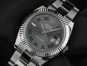 Thumbnail von Rolex Datejust 41 Wimbledon Ref.126334 2022 Full Set wie Neu Datejust Wimbledon Stahl 18kt Weißgold