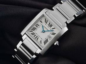 Thumbnail von Cartier Tank Française MM Medium Modell Ref.2465 2004 Full Set sehr Gut Vintage Tank Francaise MM Medium Modell