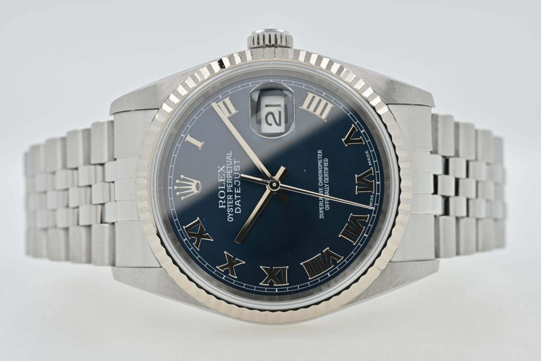  Rolex Datejust 36 Oyster Perpetual Datejust 16234 Blue Dial LC100 