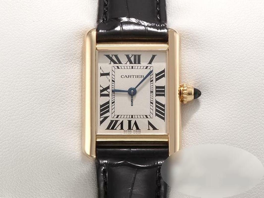  Cartier Tank Louis Cartier Kleines Modell Gelbgold 750 2020 W1529856 Gold Damen 18kt Yellow Gold 
