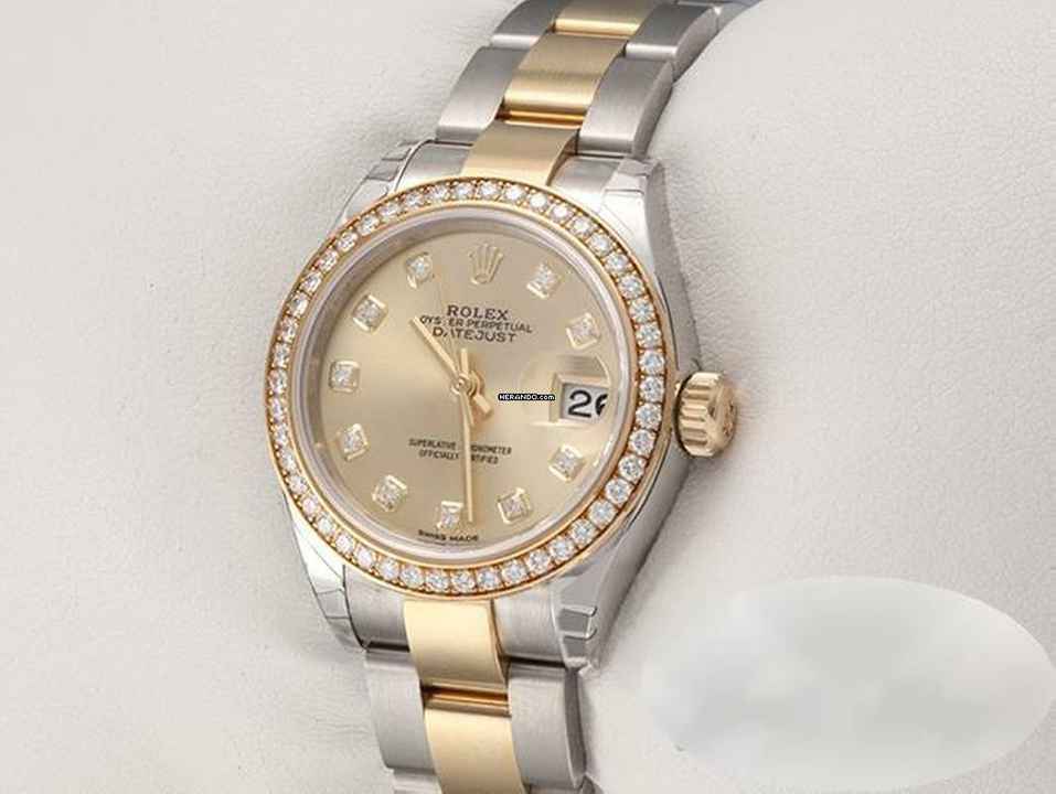  Rolex Lady-Datejust 28 279383 Rbr 2023 Stahl Gelbgold 750 Diamanten Automatik Stainless Steel 18kt Yellow Gold Jubilé-band Chronometer Oyster 