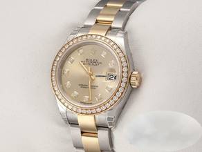 Thumbnail von Rolex Lady-Datejust 28 279383 Rbr 2023 Stahl Gelbgold 750 Diamanten Automatik Stainless Steel 18kt Yellow Gold Jubilé-band Chronometer Oyster