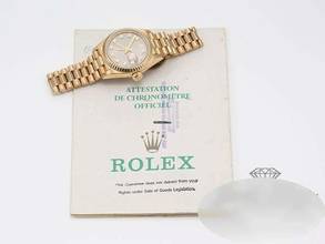 Thumbnail von Rolex Lady-Datejust Gelbgold 750 Diamanten Automatik Gold Damen 18kt Yellow Gold President-band Chronometer Oyster