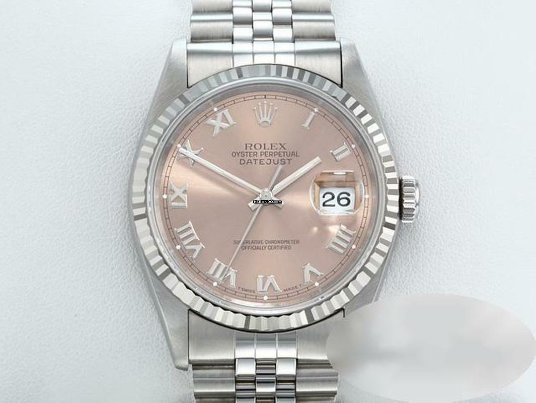 Rolex Datejust 36 36mm 16234 1997 Lc100 Edelstahl Weissgold 750 Automatik Stainless Steel 18kt White Gold Jubilé-band Chronometer Oyster