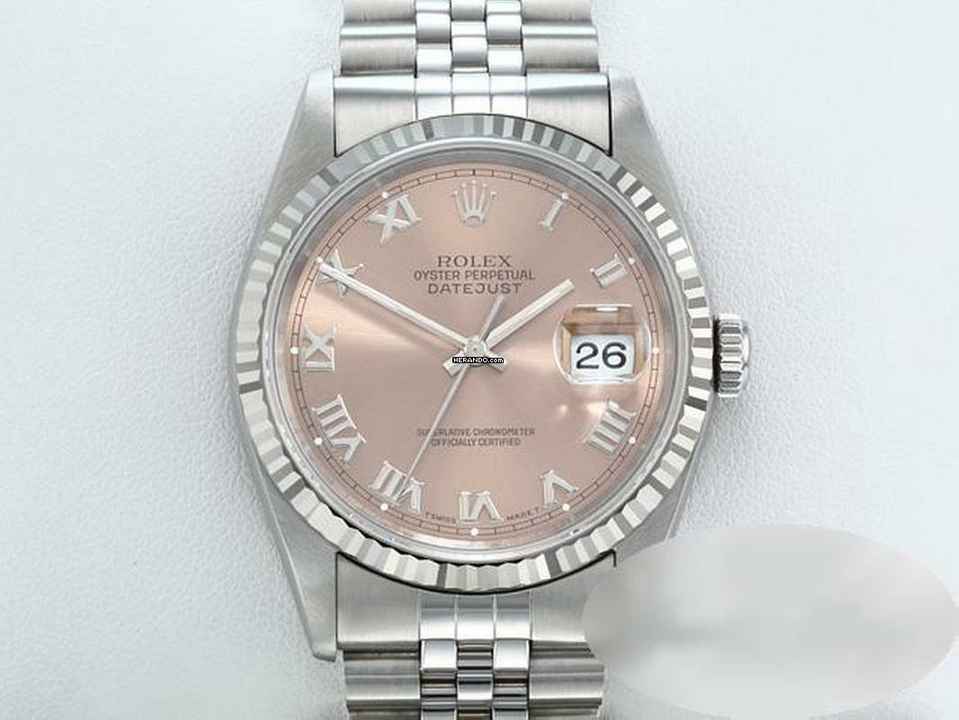  Rolex Datejust 36 36mm 16234 1997 Lc100 Edelstahl Weissgold 750 Automatik Stainless Steel 18kt White Gold Jubilé-band Chronometer Oyster 