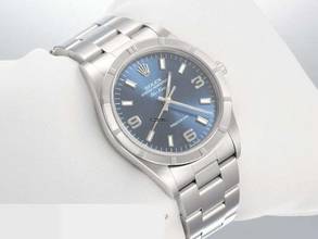 Thumbnail von Rolex Air King 34 Mm 14010m 2001/02 Edelstahl Automatik Medium Stahl Stainless Steel Oyster-band Blue Dial