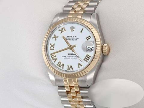  Rolex Lady-Datejust Medium Datejust 31mm 178273 2014 Stahl Gelbgold 750 Automatik Stainless Steel 18kt Yellow Gold Damen Jubilé-band Chronometer Oyster White Dial 