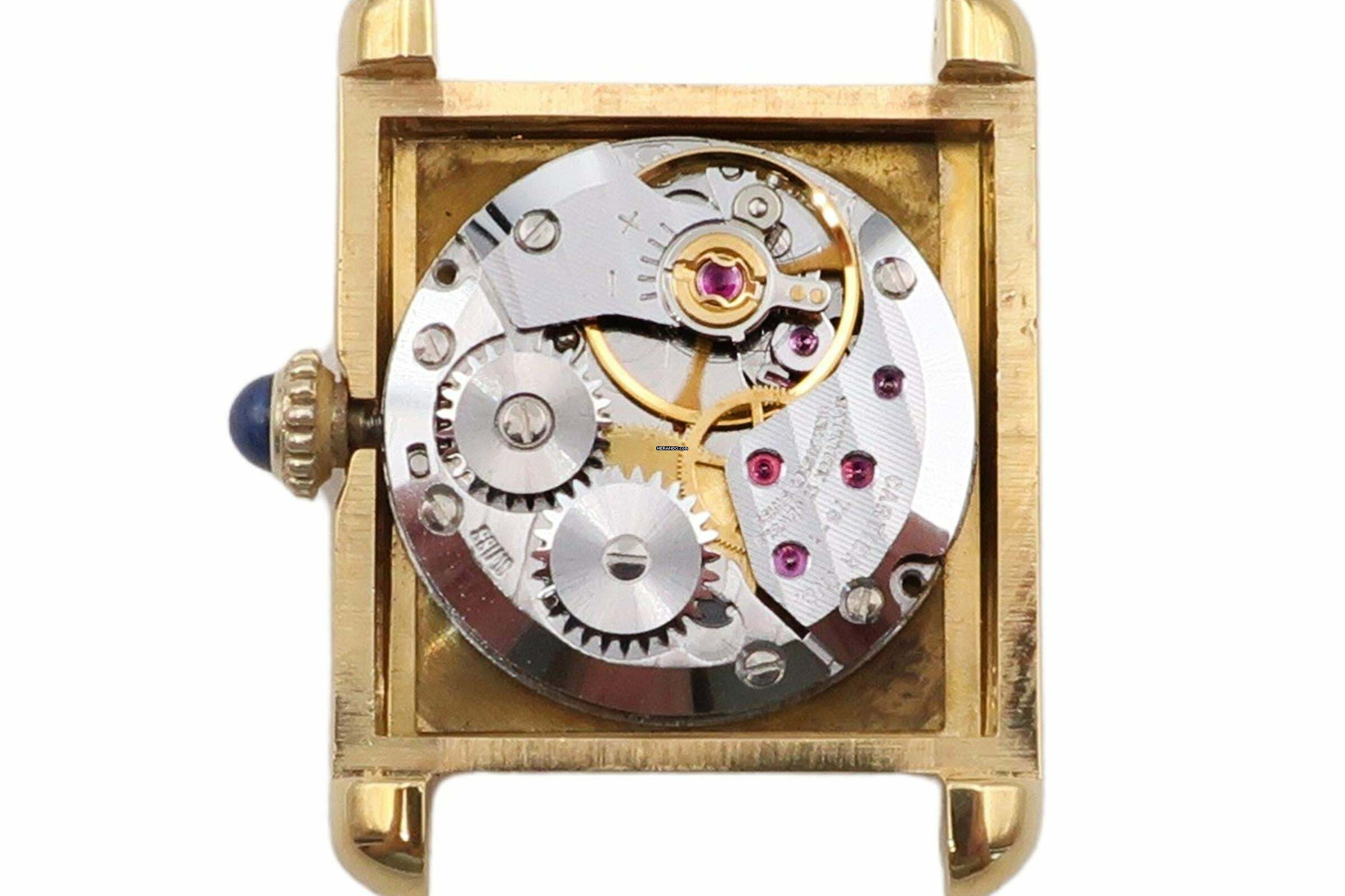 Thumbnail von Cartier Tank Vermeil PM Vermeil Trinity 925 Silber small Damenuhr Ref. 3 Klassiker