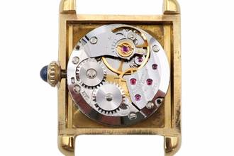 Thumbnail von Cartier Tank Vermeil PM Vermeil Trinity 925 Silber small Damenuhr Ref. 3 Klassiker