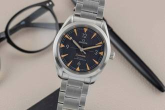 Thumbnail von Omega Seamaster Railmaster Stahl Automatik Herrenuhr Ref. 220.10.40.20.01.001 Papiere 2023