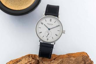 Thumbnail von NOMOS Tangente Glashütte Tangente Sport Stahl Handaufzug Herrenuhr Ref. 502 B&P 2002