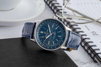 Thumbnail von Breitling Navitimer 35 Edelstahl Automatik Medium Ref A17395161C1P2 Papiere 2024