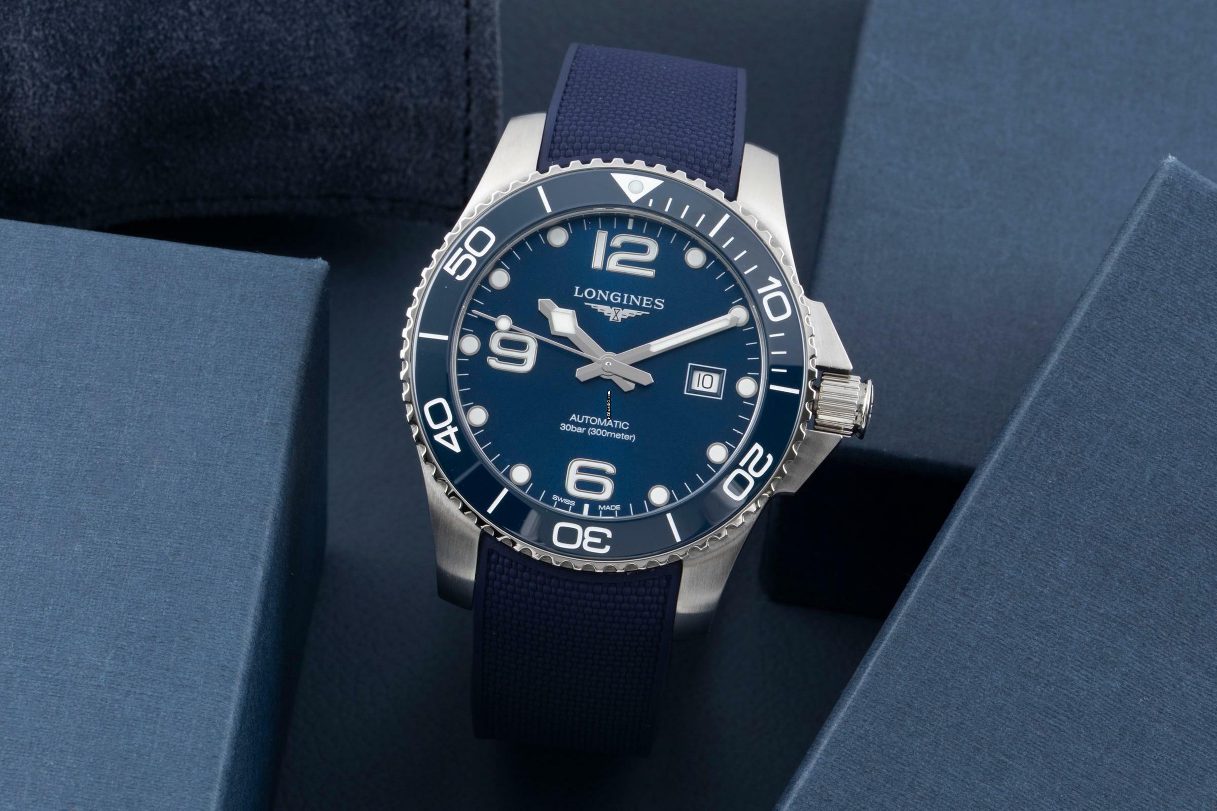 Thumbnail von Longines HydroConquest Hydro Conquest Stahl Automatik Herrenuhr Ref. L3.782.4.96.9 B&P 2024