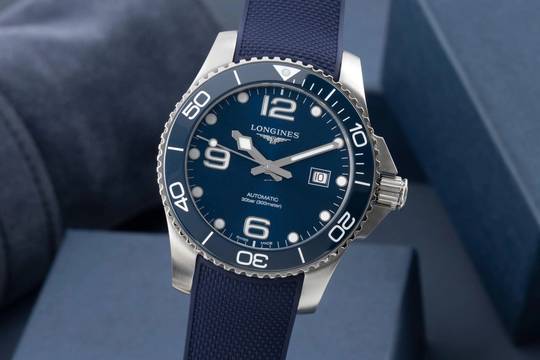  Longines HydroConquest Hydro Conquest Stahl Automatik Herrenuhr Ref. L3.782.4.96.9 B&P 2024 