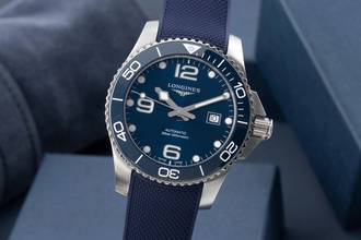 Thumbnail von Longines HydroConquest Hydro Conquest Stahl Automatik Herrenuhr Ref. L3.782.4.96.9 B&P 2024
