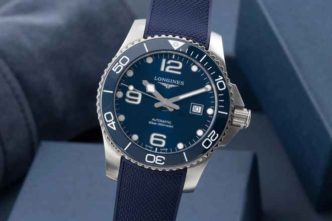  Longines HydroConquest Hydro Conquest Stahl Automatik Herrenuhr Ref. L3.782.4.96.9 B&P 2024 