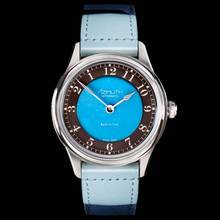 Thumbnail von Azimuth BACK-IN-TIME SERIES 2 - TURQUOISE STONE DIAL 2-HAND