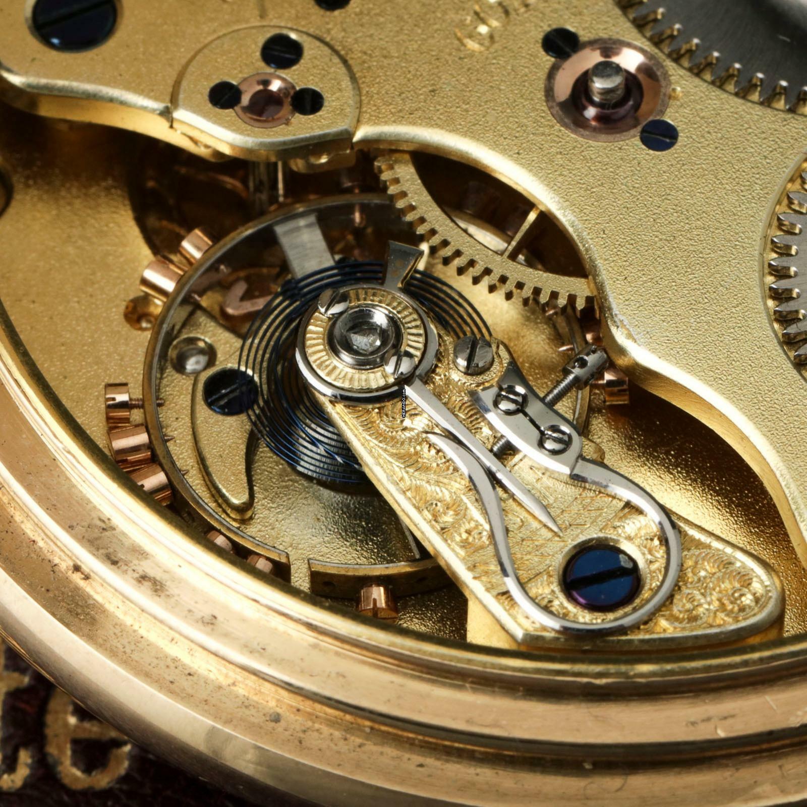 Thumbnail von A. Lange & Söhne Qualität 1A 18k Gold Taschenuhr-Original Etui und Zertifikat 1907 BOX and Pappers