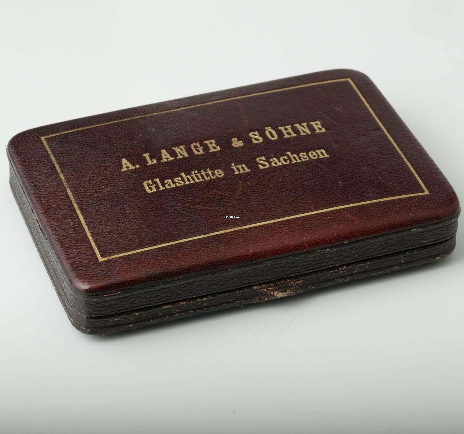 Thumbnail von A. Lange & Söhne Qualität 1A 18k Gold Taschenuhr-Original Etui und Zertifikat 1907 BOX and Pappers