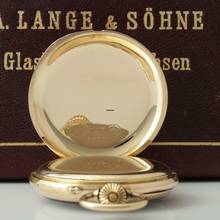 Thumbnail von A. Lange & Söhne Qualität 1A 18k Gold Taschenuhr-Original Etui und Zertifikat 1907 BOX and Pappers