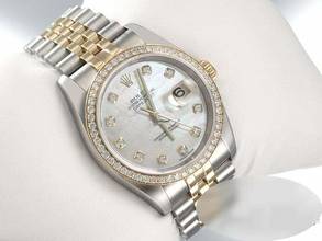 Thumbnail von Rolex Datejust 36 36mm 116243 2011 Lc100 Stahl Gelbgold 750 Perlmutt Diamanten Stainless Steel 18kt Yellow Gold Jubilé-band Chronometer Oyster