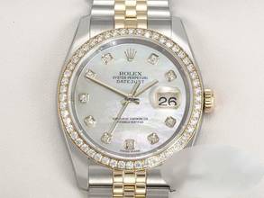 Thumbnail von Rolex Datejust 36 36mm 116243 2011 Lc100 Stahl Gelbgold 750 Perlmutt Diamanten Stainless Steel 18kt Yellow Gold Jubilé-band Chronometer Oyster