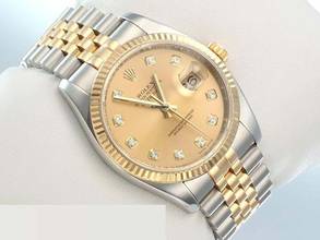 Thumbnail von Rolex Datejust 36 36mm 116233 2015 Diamanten Stahl Gelbgold 750 Automatik Stainless Steel 18kt Yellow Gold Jubilé-band Chronometer Oyster