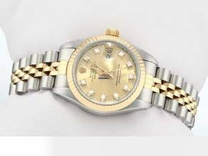 Thumbnail von Rolex Lady-Datejust Edelstahl Gelbgold 750 Diamanten Automatik Gold Stahl Damen Stainless Steel 18kt Yellow Gold Jubilé-band Chronometer Oyster
