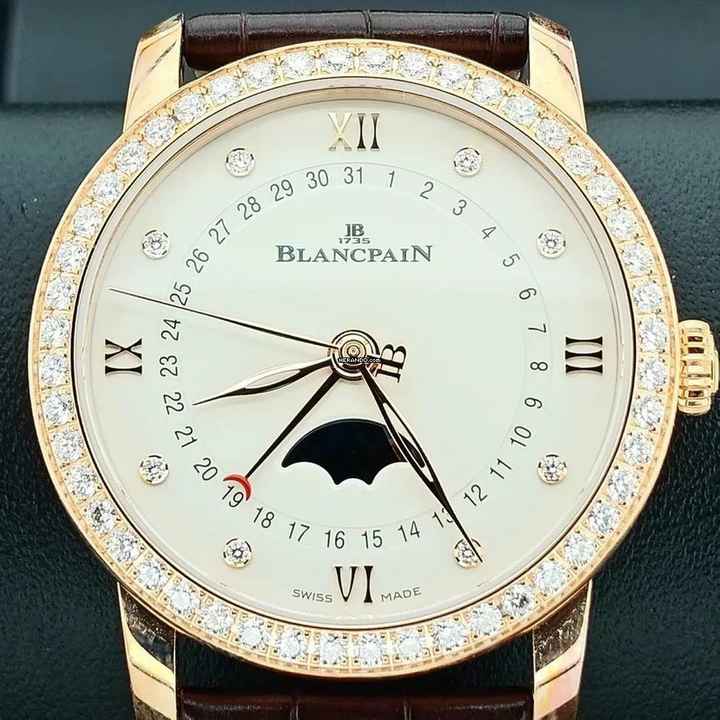 Blancpain Villeret Quantieme Phases De Lune 33.2 Mm NEW FULL SET 