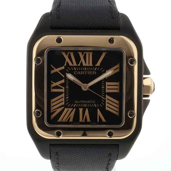  Cartier Santos 100 XL Blacksteel PVD Rose Gold 