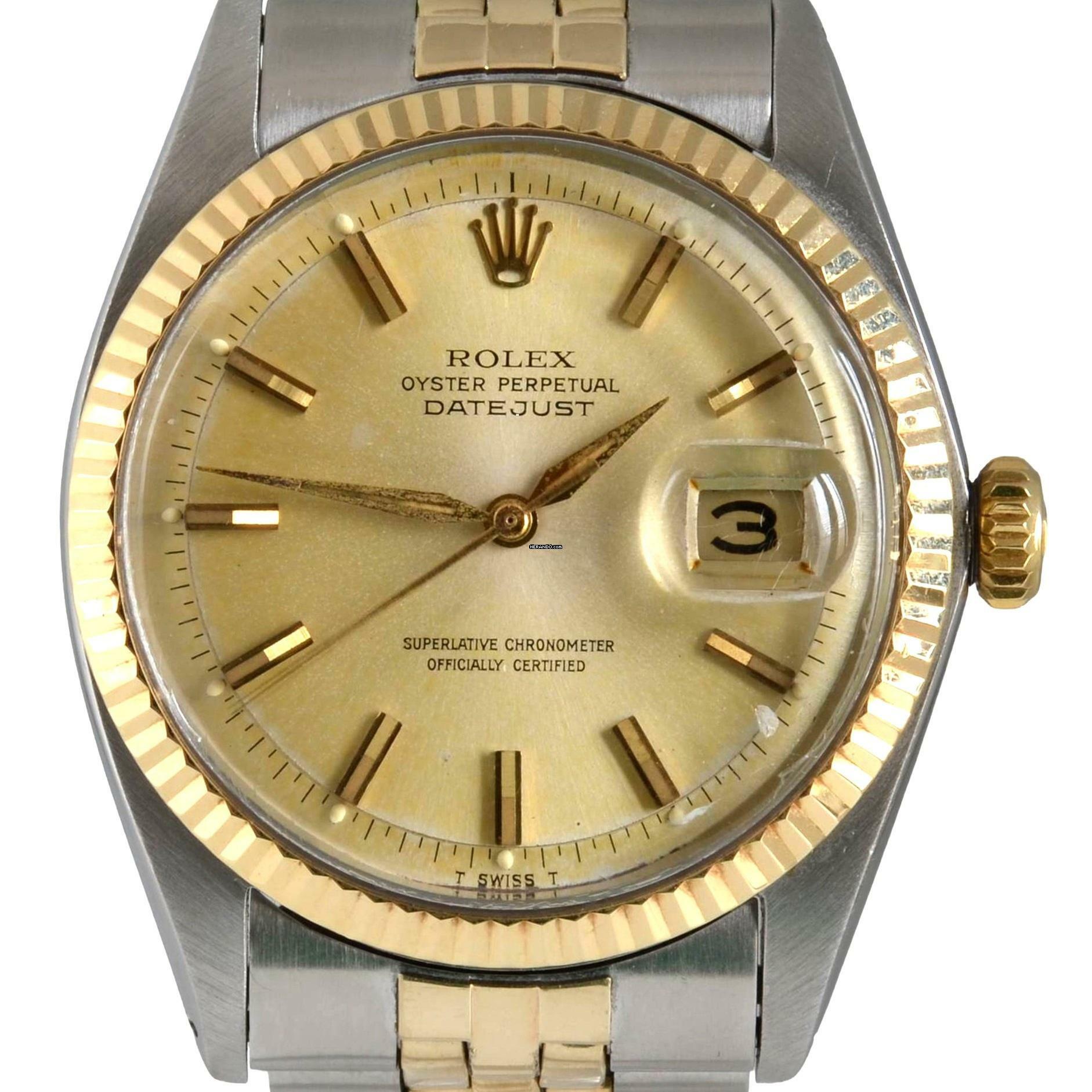 Thumbnail von Rolex Datejust 36 1601 Champagne dial U.S.A. market 1964