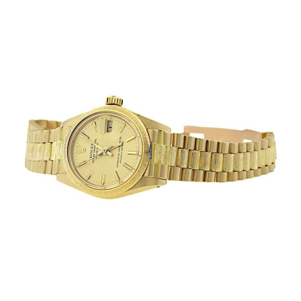 Thumbnail von Rolex Lady-Datejust Bark Finish Fullset Ref.6927 BJ.1982