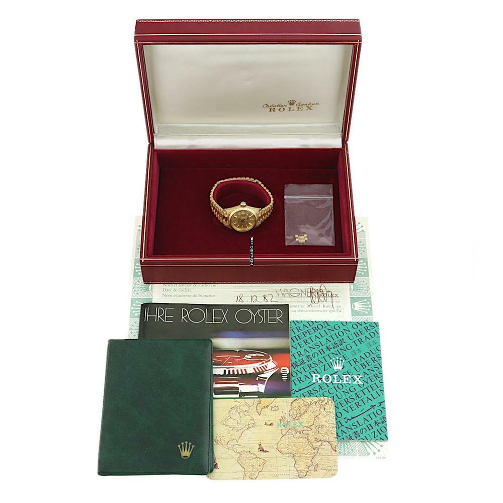 Thumbnail von Rolex Lady-Datejust Bark Finish Fullset Ref.6927 BJ.1982