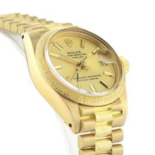 Thumbnail von Rolex Lady-Datejust Bark Finish Fullset Ref.6927 BJ.1982