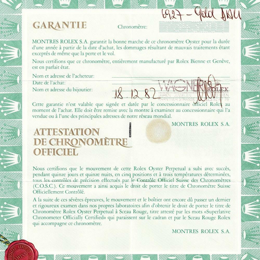 Thumbnail von Rolex Lady-Datejust Bark Finish Fullset Ref.6927 BJ.1982