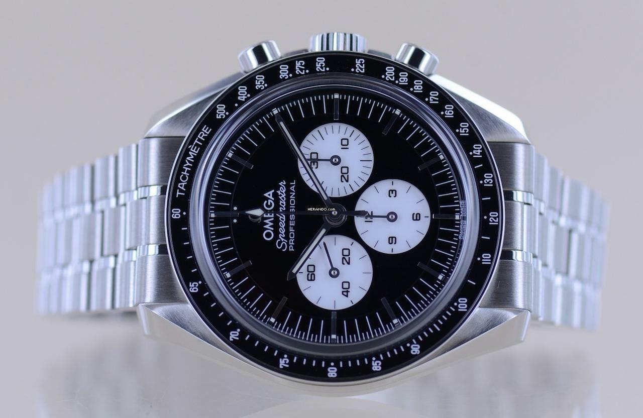 Thumbnail von Omega Speedmaster Professional Moonwatch Reverse Panda Moonwatch Saphirglas 3861 B+P