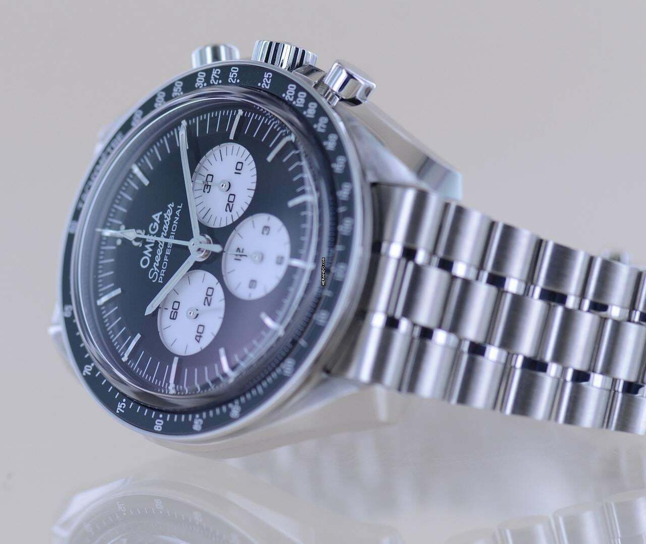 Thumbnail von Omega Speedmaster Professional Moonwatch Reverse Panda Moonwatch Saphirglas 3861 B+P