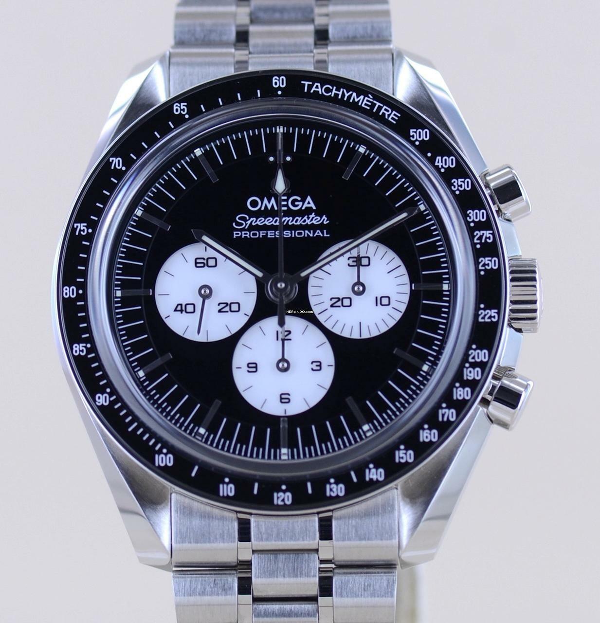 Thumbnail von Omega Speedmaster Professional Moonwatch Reverse Panda Moonwatch Saphirglas 3861 B+P