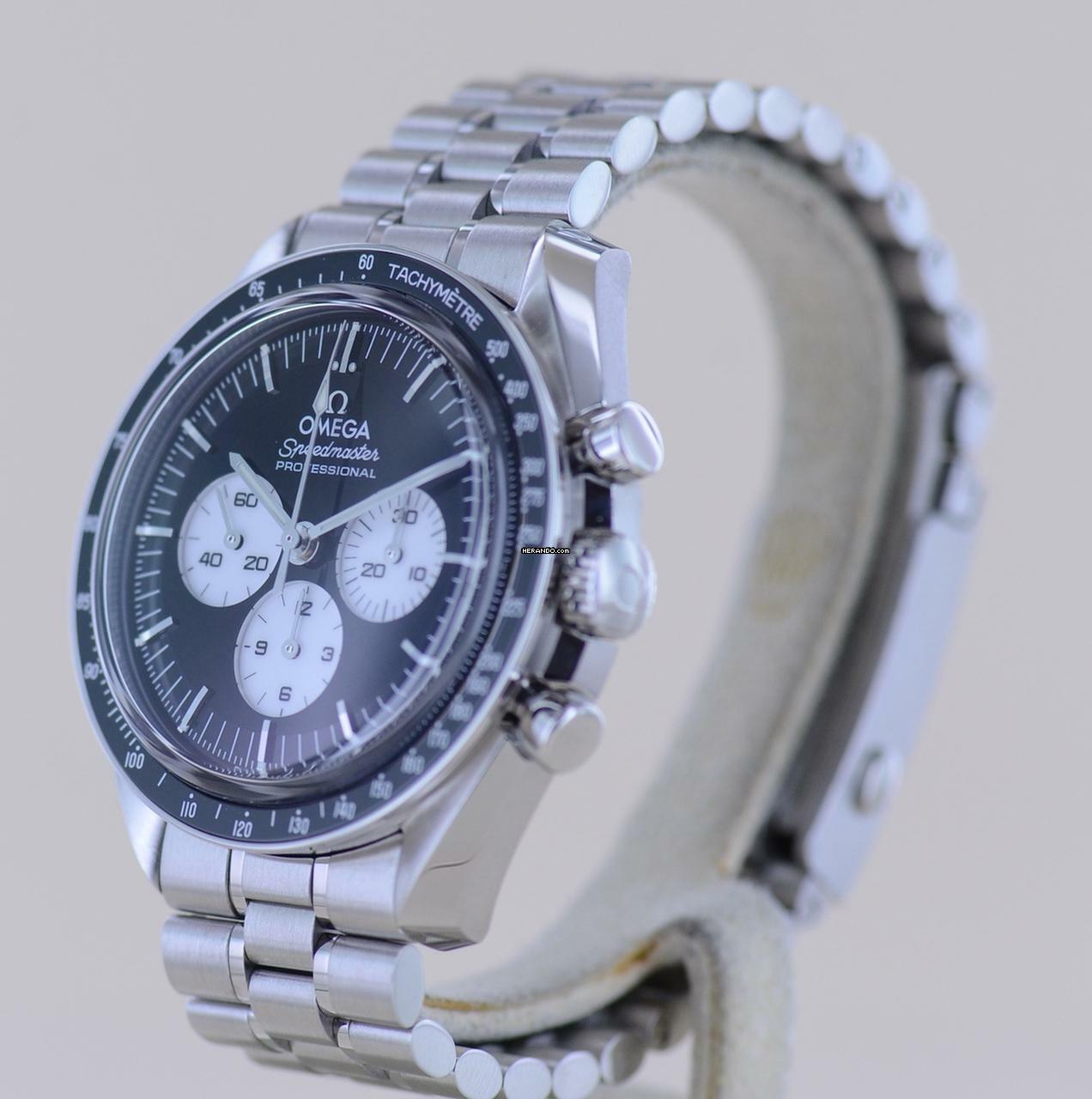 Thumbnail von Omega Speedmaster Professional Moonwatch Reverse Panda Moonwatch Saphirglas 3861 B+P