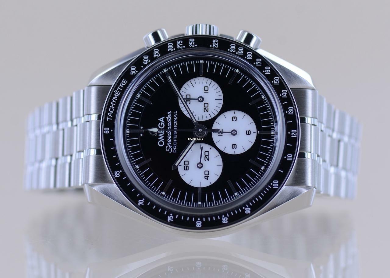 Thumbnail von Omega Speedmaster Professional Moonwatch Reverse Panda Moonwatch Saphirglas 3861 B+P