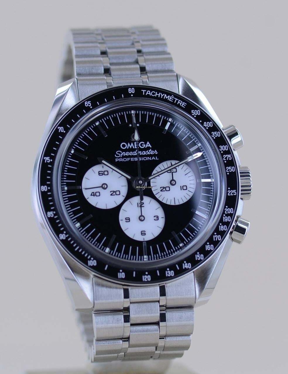 Thumbnail von Omega Speedmaster Professional Moonwatch Reverse Panda Moonwatch Saphirglas 3861 B+P