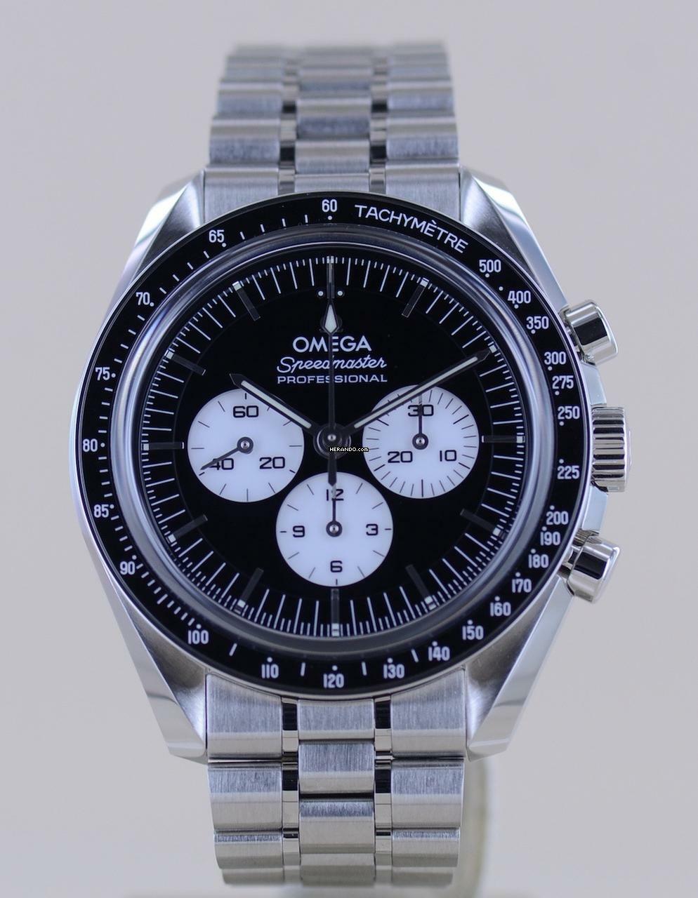 Thumbnail von Omega Speedmaster Professional Moonwatch Reverse Panda Moonwatch Saphirglas 3861 B+P