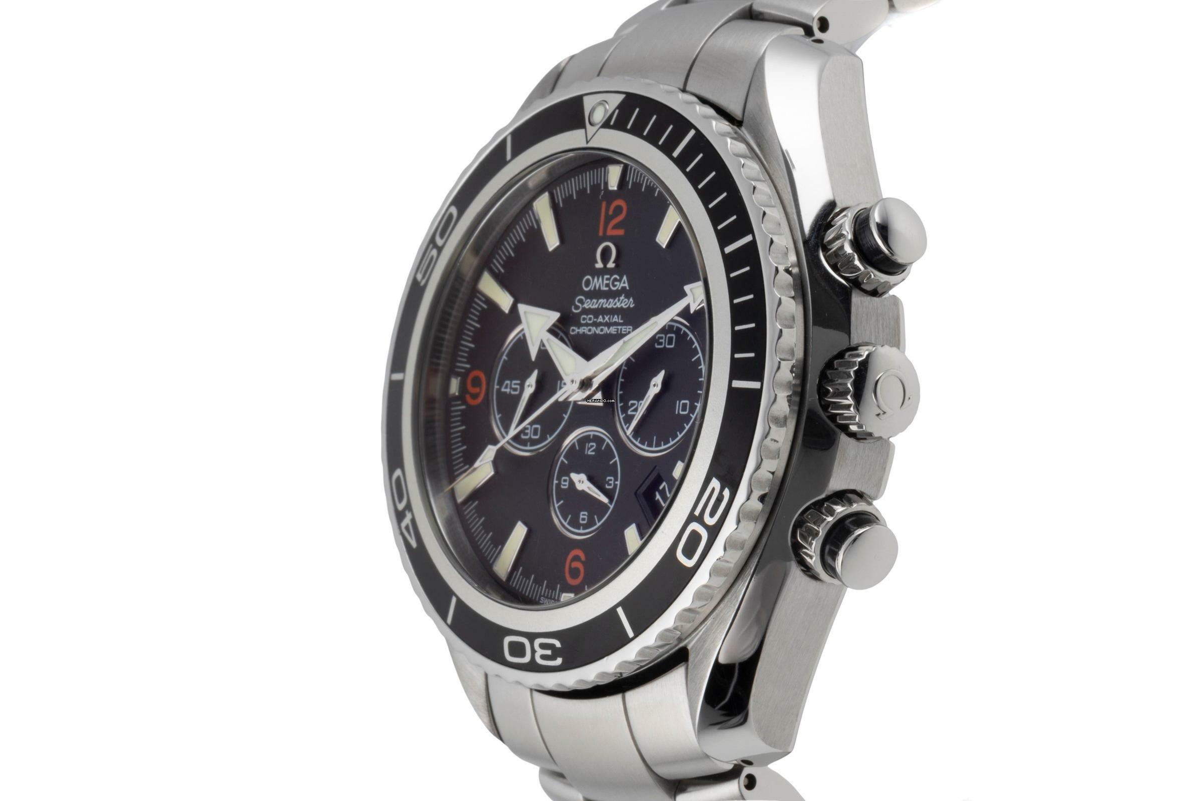 Thumbnail von Omega Seamaster Planet Ocean Chronograph 600M Chronograph Automatik Ref. 2910.51.82 B&P 2010