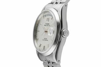 Thumbnail von Tudor Prince Date Day Linen Dial Edelstahl Automatik Herrenuhr Ref. 76200