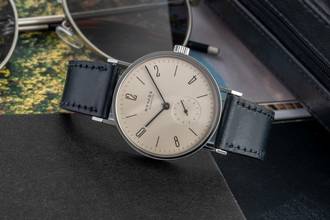 Thumbnail von NOMOS Tangente Stahl Handaufzug Ref. 101 Box und Papiere 1993