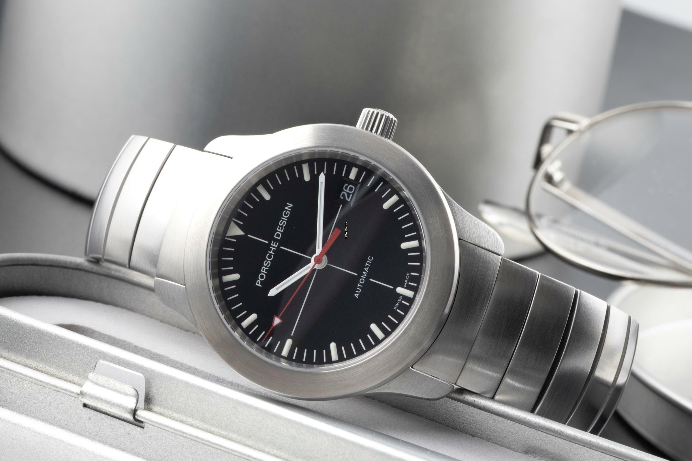 Thumbnail von Porsche Design by Eterna Edelstahl Automatik Herrenuhr Ref. 6602.41 B&P 2004