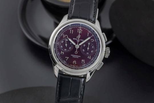  Breitling Premier Chronograph Stahl Handaufzug Ref. AB0930D41K1P1 Limited 