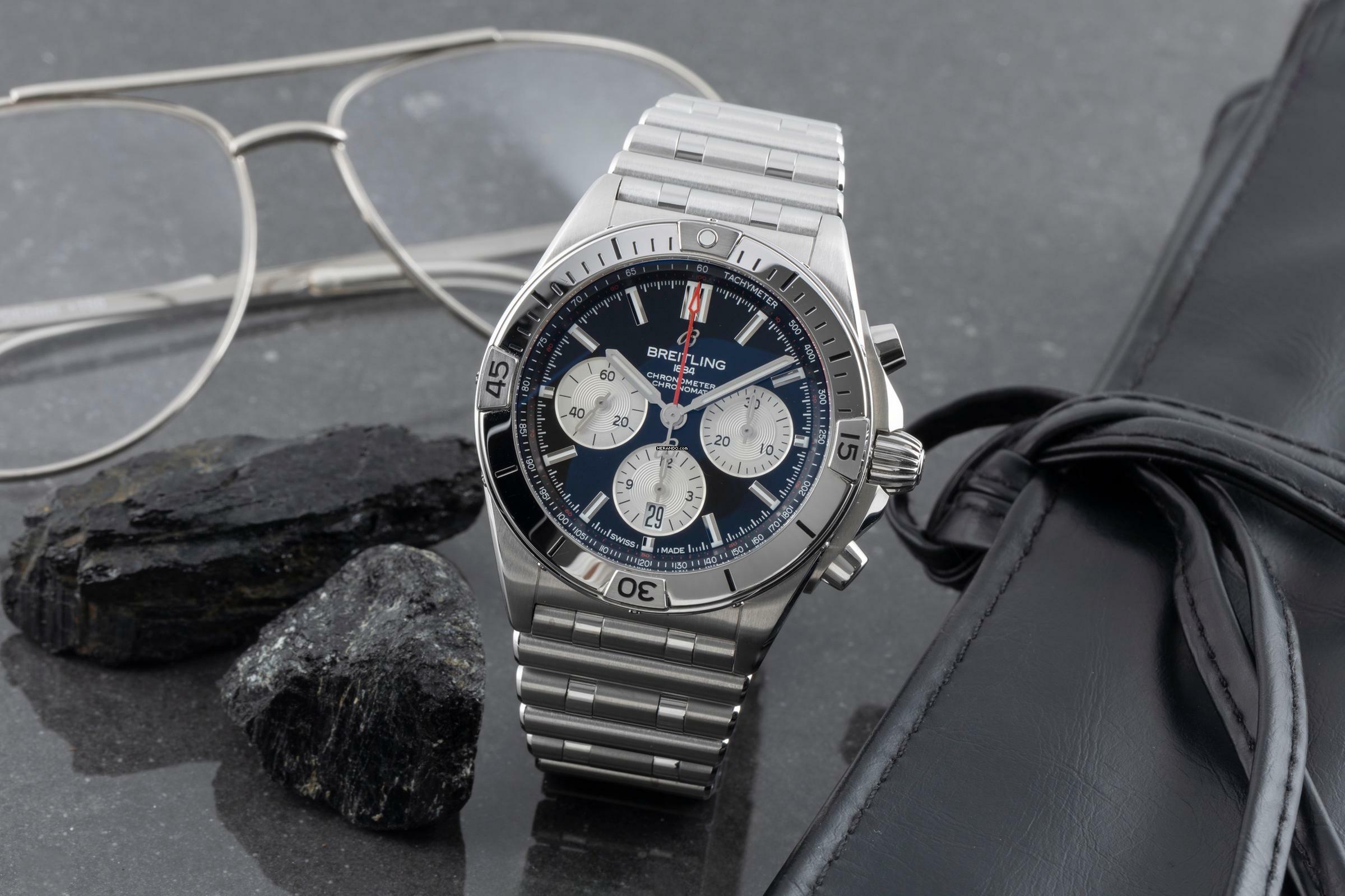  Breitling Chronomat 42 B01 42 Chronograph Automatik Ref. AB0134 Box & Papiere 